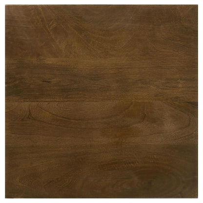Dark Brown and Gunmetal Accent Table with Tripod Legs image 5