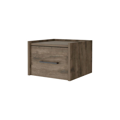 Dark Brown Wall-Mounted Floating Nightstand image 2