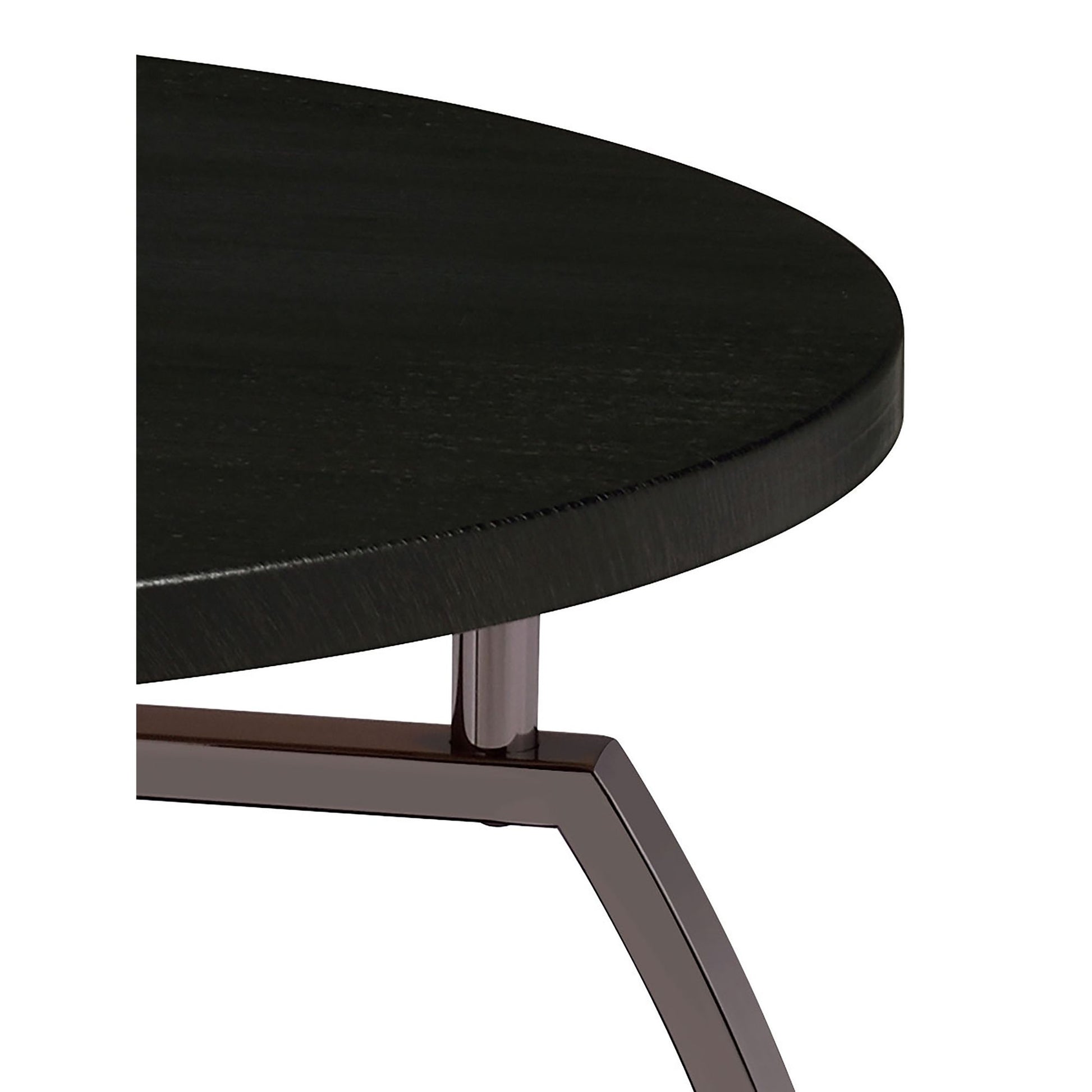 Dark Grey and Black Nickel End Table image 3