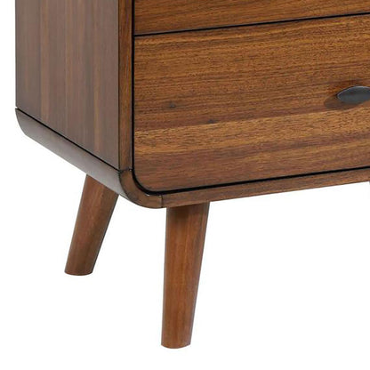 Dark Walnut 2-drawer Nightstand image 3