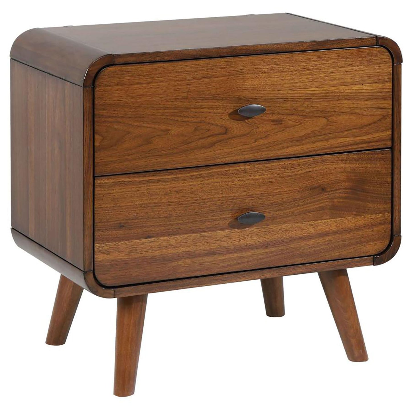 Dark Walnut 2-drawer Nightstand image 2