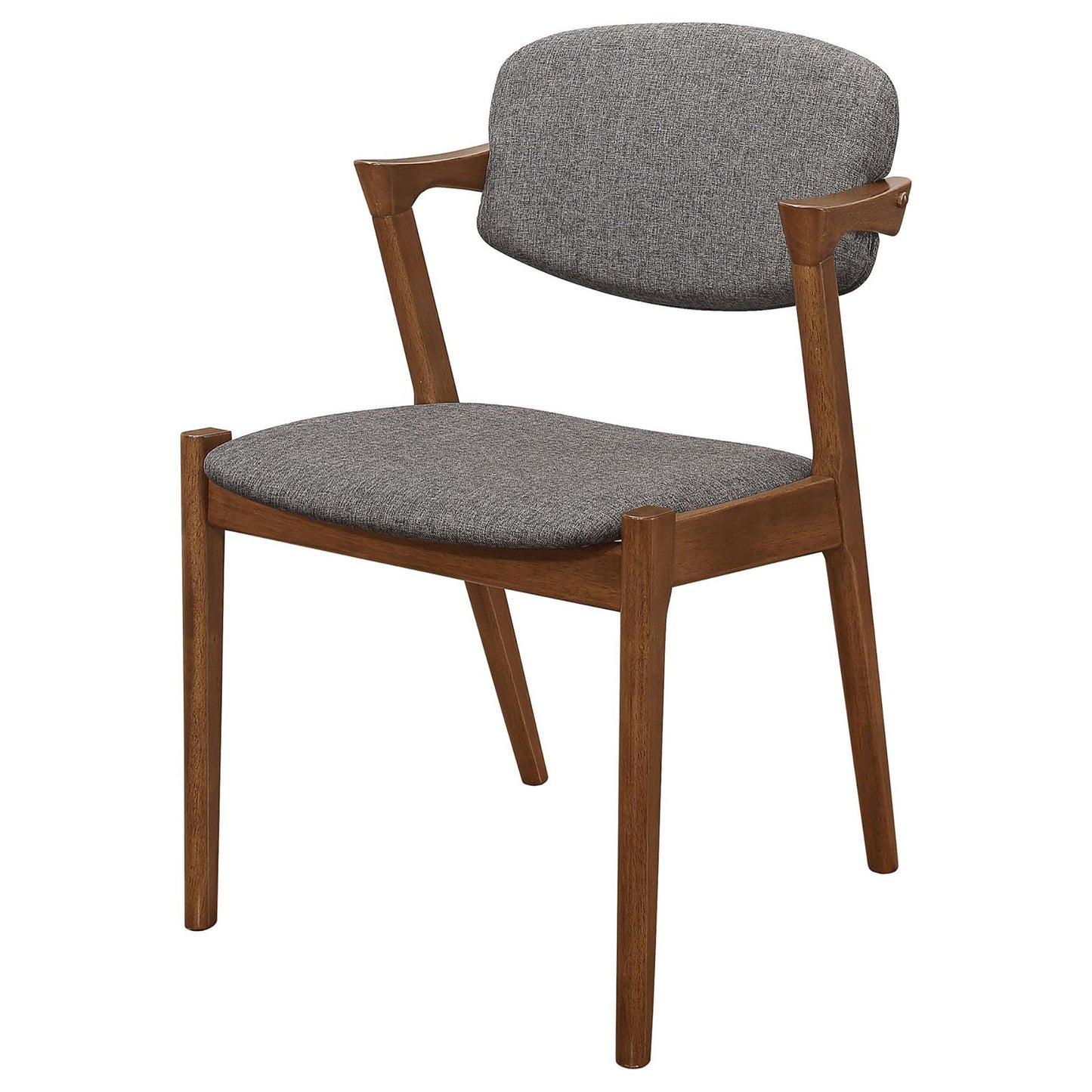 Dark Walnut and Grey Dining Chair (Set of 2) image 4