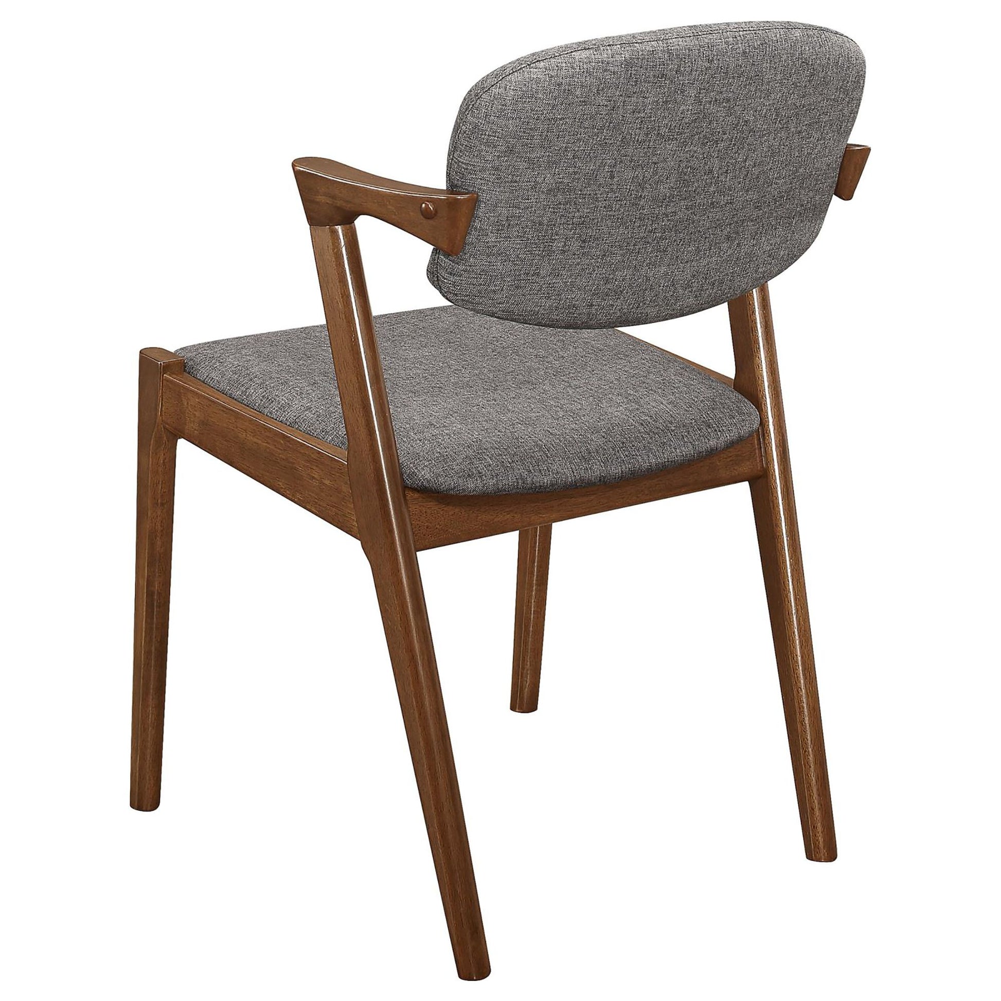 Dark Walnut and Grey Dining Chair (Set of 2) image 9