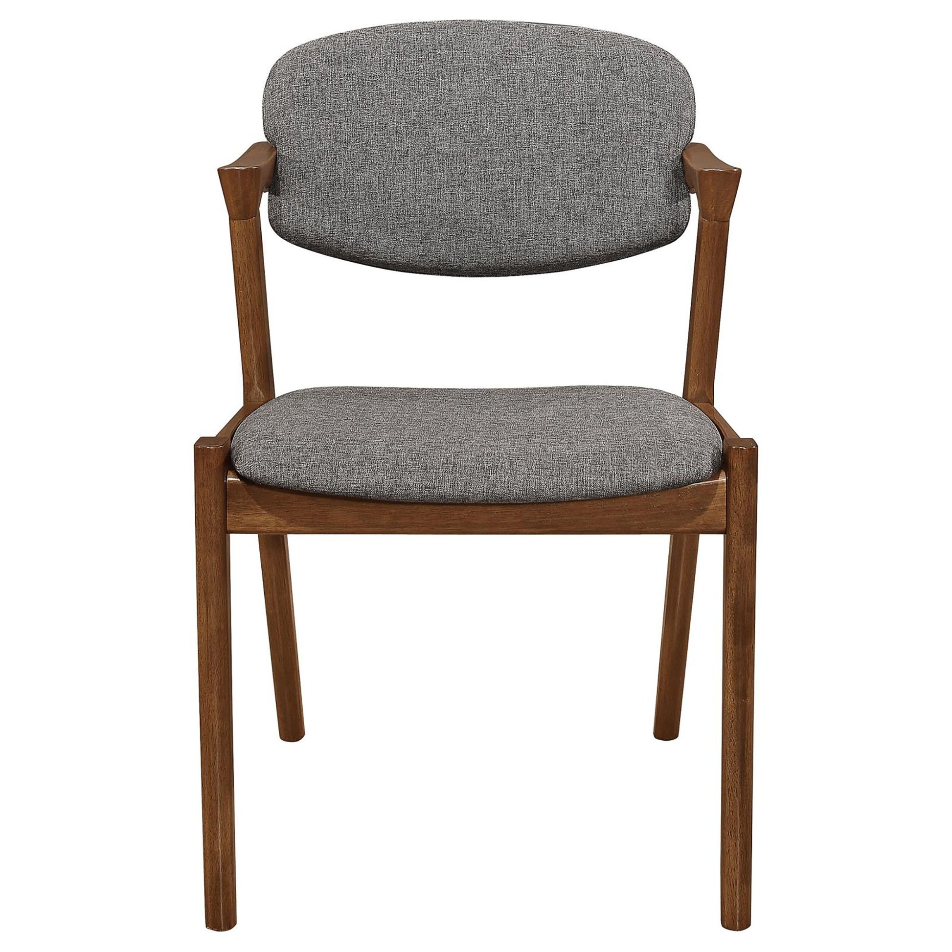 Dark Walnut and Grey Dining Chair (Set of 2) image 5