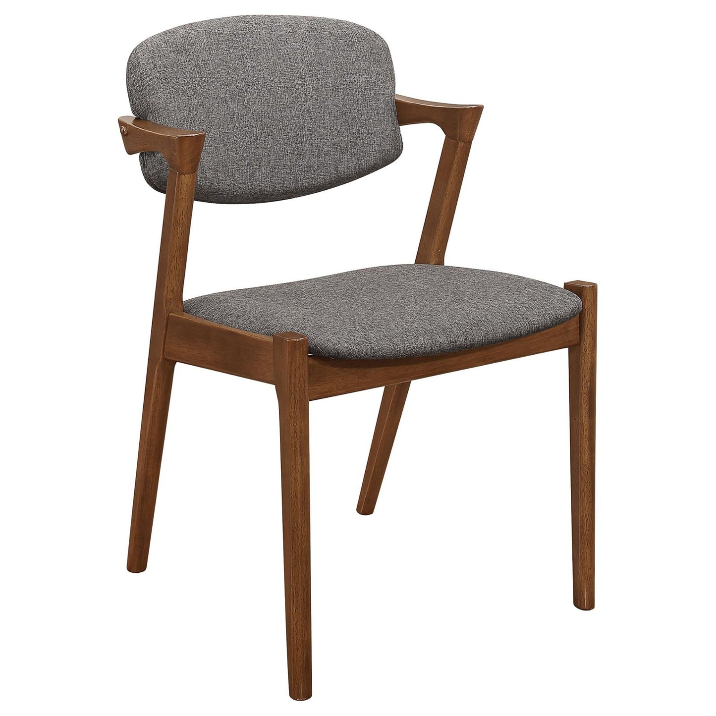 Dark Walnut and Grey Dining Chair (Set of 2) image 3