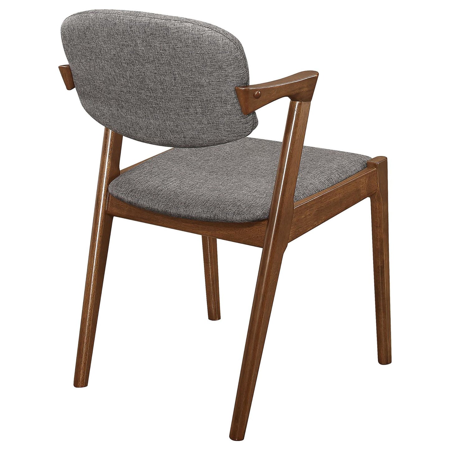 Dark Walnut and Grey Dining Chair (Set of 2) image 8