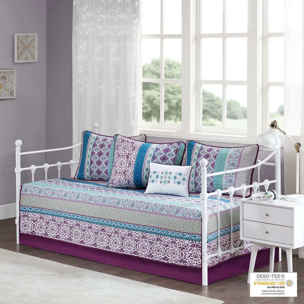 Daybed 6 Piece Boho Reversible Daybed Set image 7