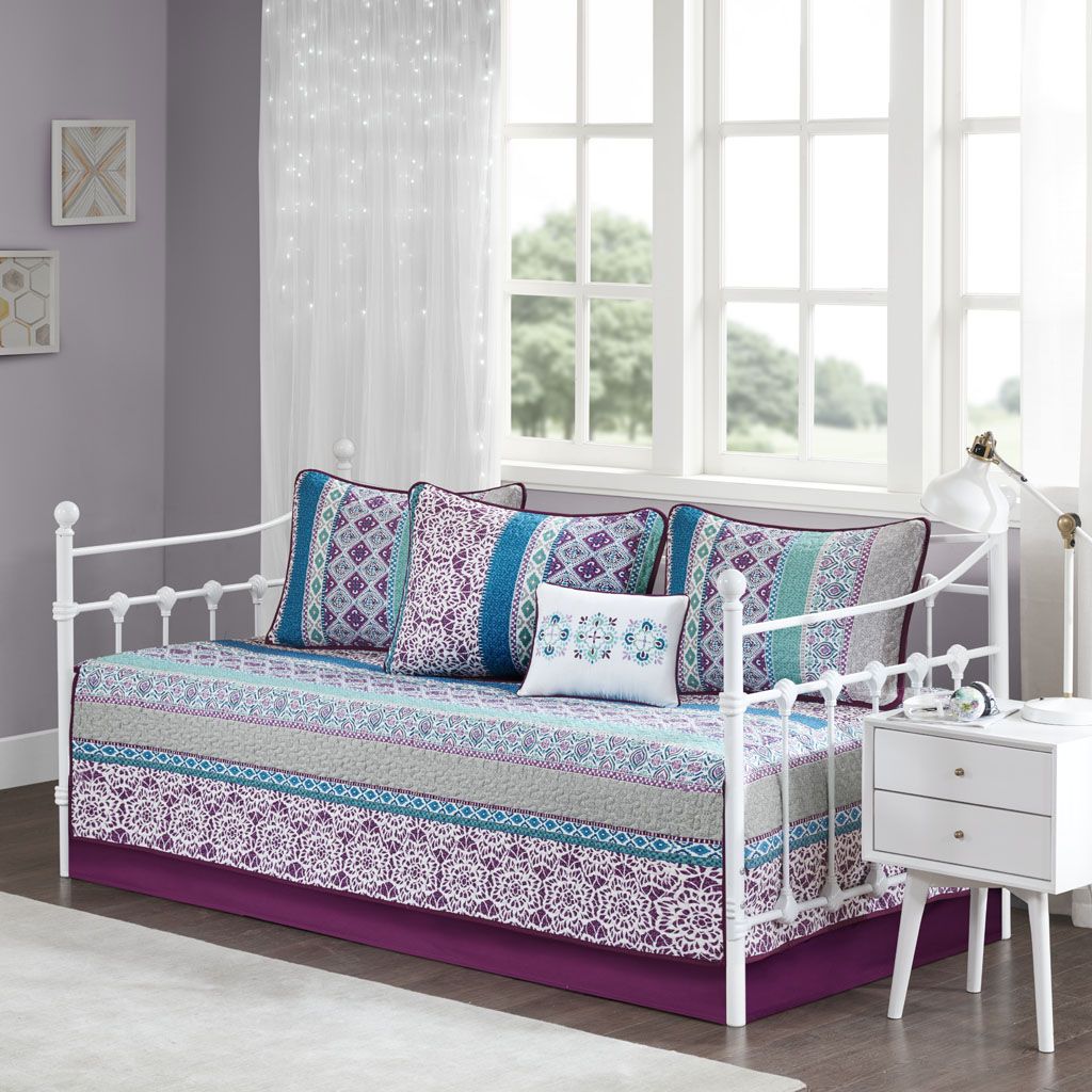 Daybed 6 Piece Boho Reversible Daybed Set image 1
