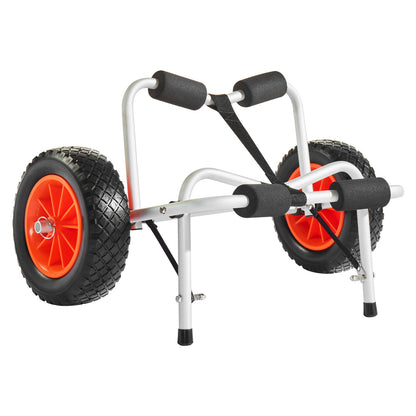 Kayak Cart 250 lbs Foldable Canoe Carrier with 10-inch Solid Rubber Tires image 8