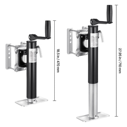 Trailer Jack Bolt-on Trailer Tongue Jack 2000 lbs Dynamic Load 10" Travel image 4