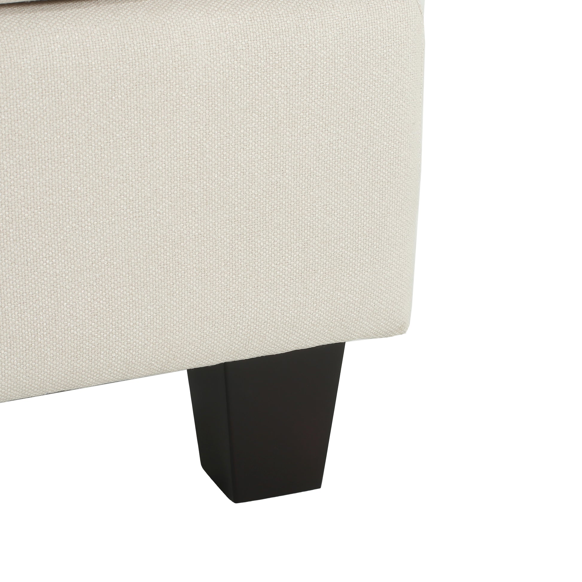 Upholstered Ottoman, Beige image 8