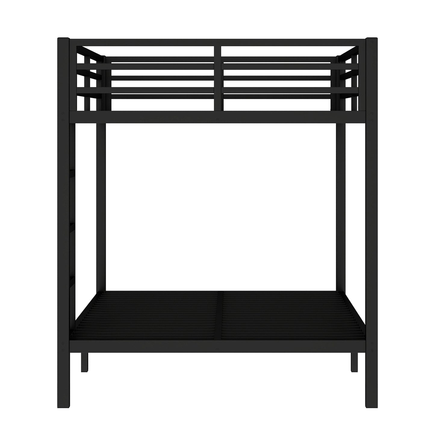 Metal Full XL over Full XL Bunk Bed for Teens and Adults,Space-Saving/Noise Reduced/No Box Spring Needed, Black image 6