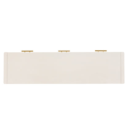 U_STYLE 60" Painted Console Table with 3 Drawers,Wooden Entryway Table with Storage Shelf, Farmhouse Sofa Table for Living Room, Hallway,Entryway, Foyer, Corridor(Beige) image 6