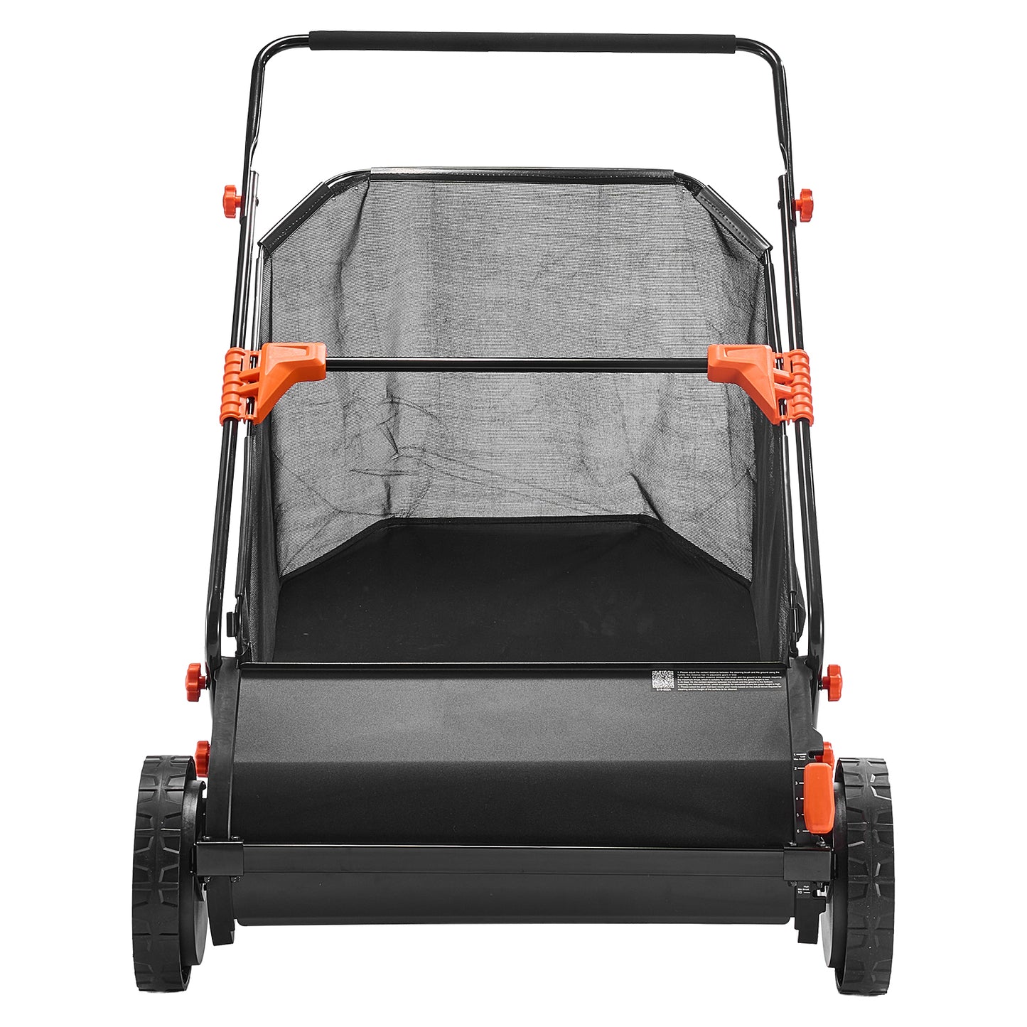 Push Lawn Sweeper, 26 in Leaf & Grass Collector with 7 cu. ft. Hopper Bag, Adjustable Brush Height & Spinning Brushes, Heavy Duty Yard Sweeper with Rubber Wheels for Leaves Grass Cleanup image 5