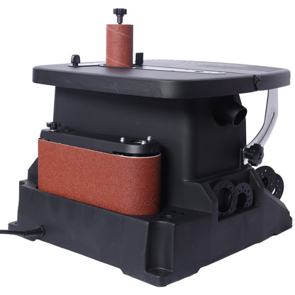 Vertical Oscillating Spindle Sander & Belt Sander, 2 IN 1 Combination Woodworking Machine image 7