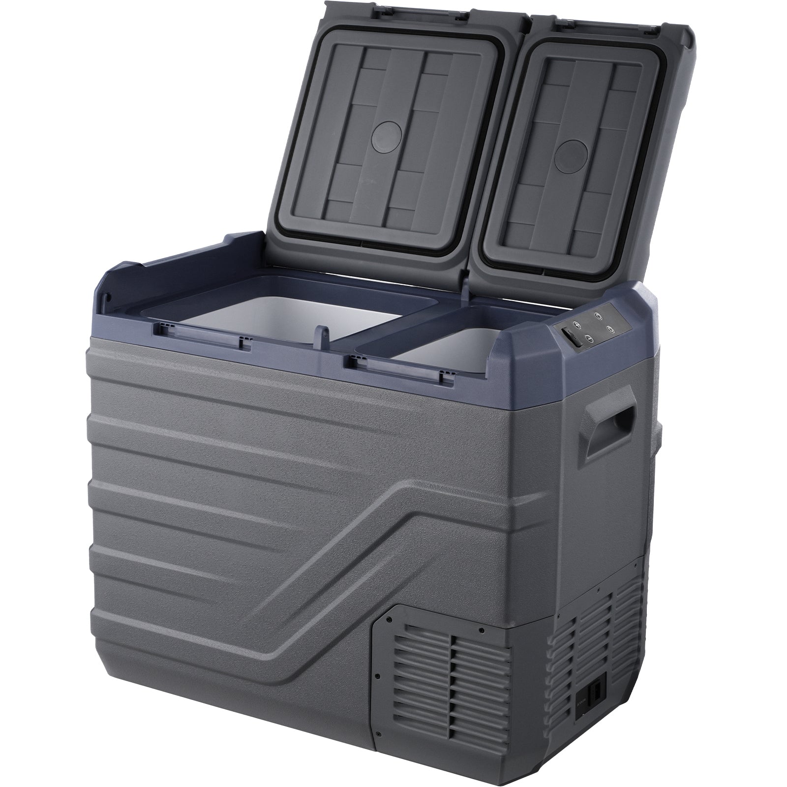 Car Refrigerator, 12 Volt Car Refrigerator Fridge, 40 L Dual Zone Portable Freezer, -4℉-68℉ Adjustable Range, 12/24V DC and 100-240V AC Compressor Cooler for Outdoor, Camping, RV image 1
