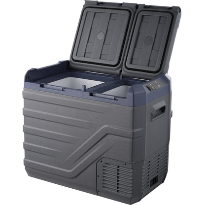 Car Refrigerator, 12 Volt Car Refrigerator Fridge, 40 L Dual Zone Portable Freezer, -4℉-68℉ Adjustable Range, 12/24V DC and 100-240V AC Compressor Cooler for Outdoor, Camping, RV image 1