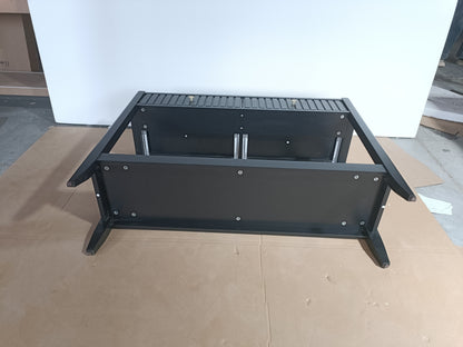 29.53" Tall Console Table with Drawers, Narrow Wood Accent Sofa Table Entryway Table with Storage Shelf for Entryway, Front Hall, Hallway, Living Room, Black image 2