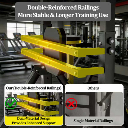 Power Tower Pull Up Bar Station, 10-Level Adjustable Height Dip Station, Heavy-duty Frame Structure,Multi-Functional Home Gym Strength Training Equipment image 10