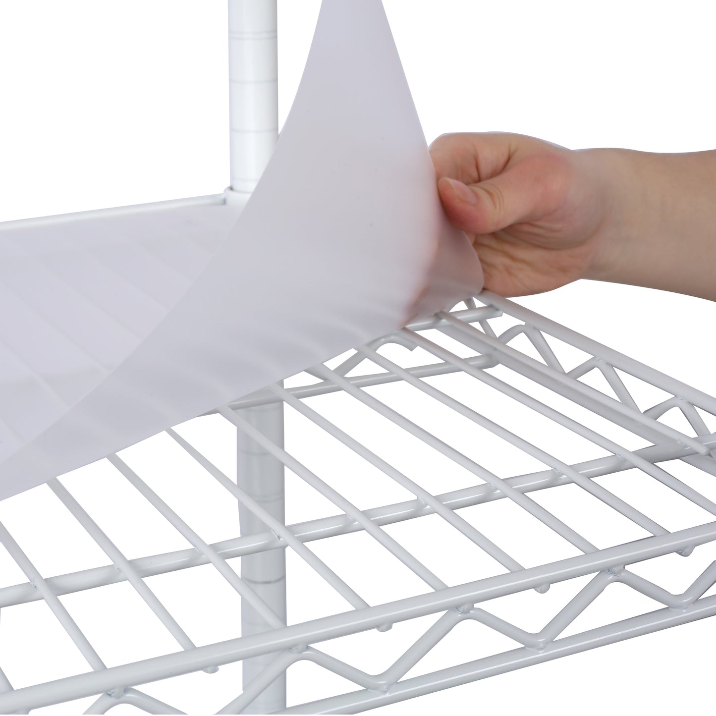 6 Tier 6000lbs Capacity NSF Metal Shelf Wire Shelving Unit, Heavy Duty Adjustable Storage Rack with Wheels & Shelf Liners for Commercial Grade Utility Steel Storage Rack, white - 84"H x 48"L x 20"D image 10
