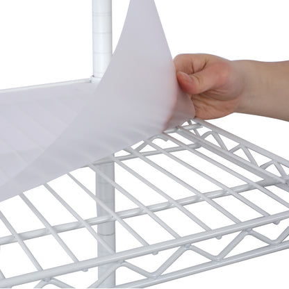 6 Tier 6000lbs Capacity NSF Metal Shelf Wire Shelving Unit, Heavy Duty Adjustable Storage Rack with Wheels & Shelf Liners for Commercial Grade Utility Steel Storage Rack, white - 84"H x 48"L x 20"D image 10