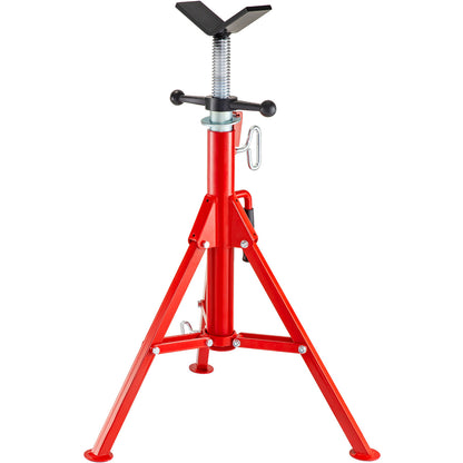 V Head Pipe Stand Adjustable Height 28-52 Inch, Pipe Jack Stands 2500 LB. Capacity,Folding Portable Pipe Stands 1/2 to 12 Inch Pipe Supporting,Steel Jack Stands image 1