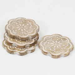 Assorted Design Coasters - Pack of 6