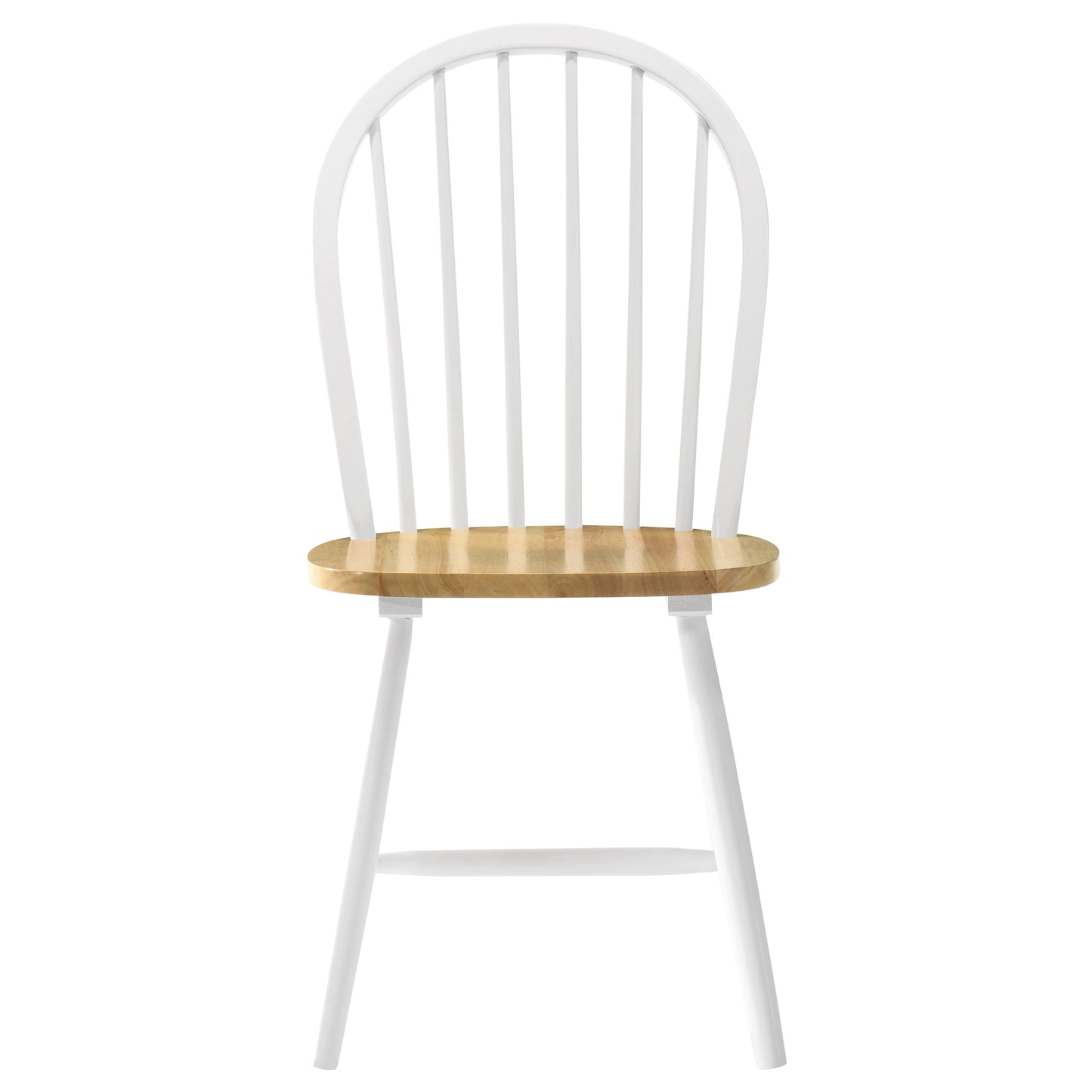 Natural Brown and White Spindle Back Side Chairs (Set of 4) image 5