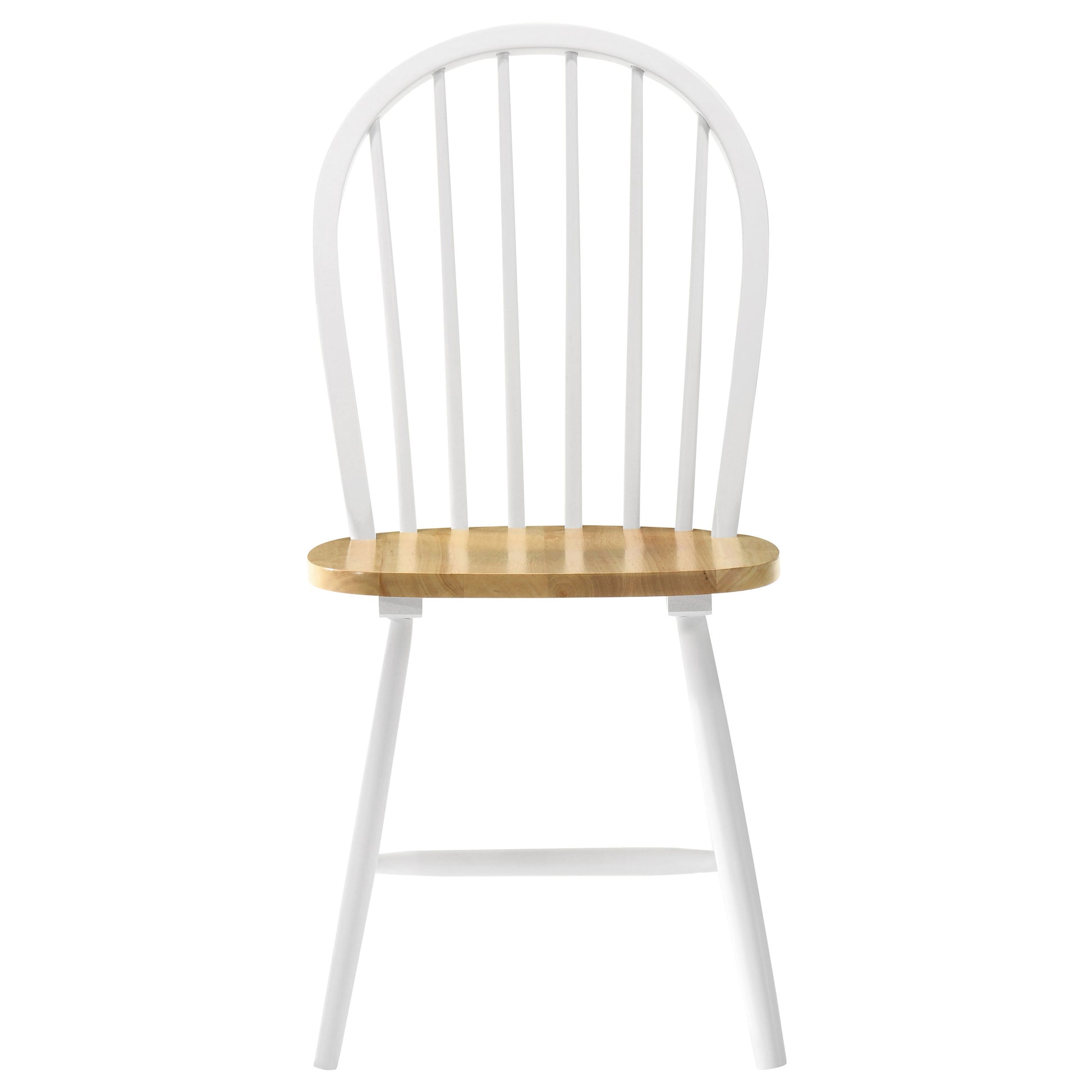 Natural Brown and White Spindle Back Side Chairs (Set of 4) image 5