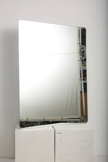 Modern Frameless Bathroom Mirror, 36 x 30 Inch Rectangular Vanity Mirror with Copper-Free Silver Glass and Shatter-Resistant Backing image 2