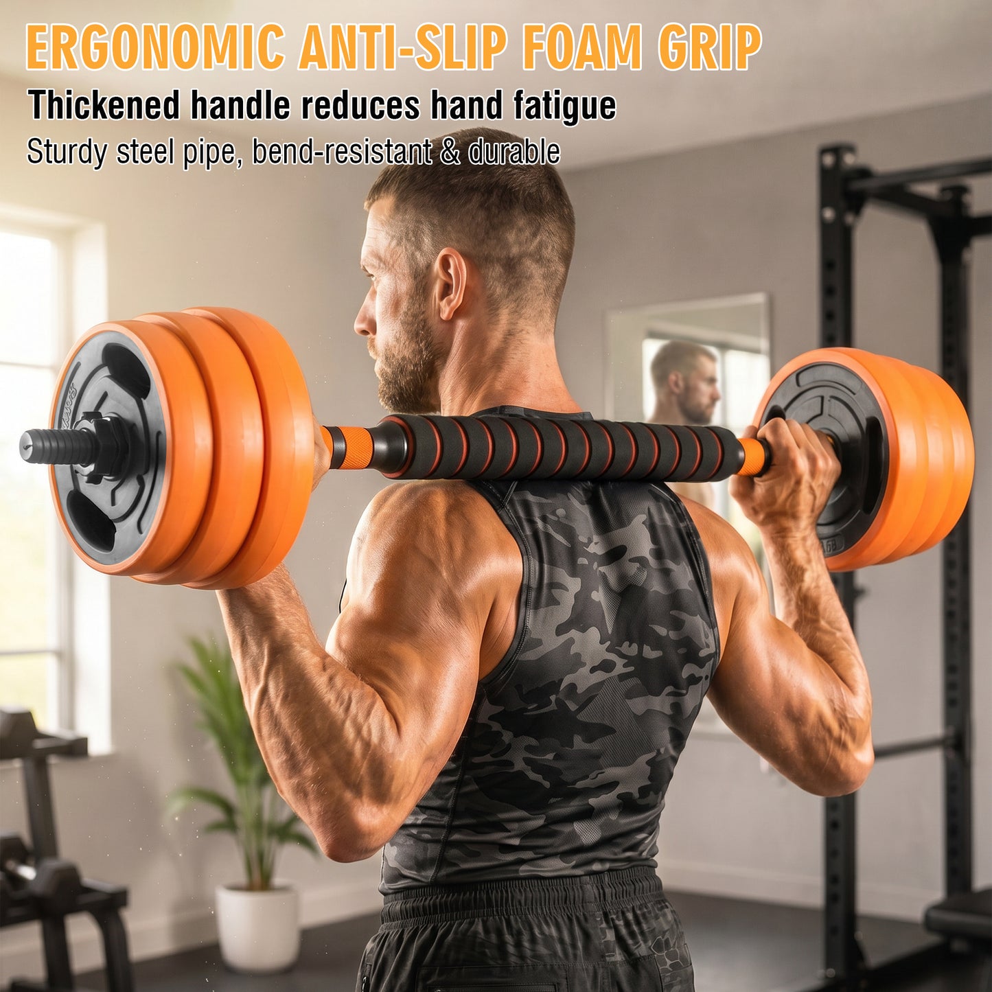 66LB Adjustable Dumbbell Set, 4-in-1 Convertible Weights, Dumbbells, Barbell, Kettlebells for Home Gym Workouts image 12