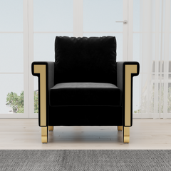 FX-P01CHAIR-CREAM WHITE - Luxurious Velvet Comfort & Style
