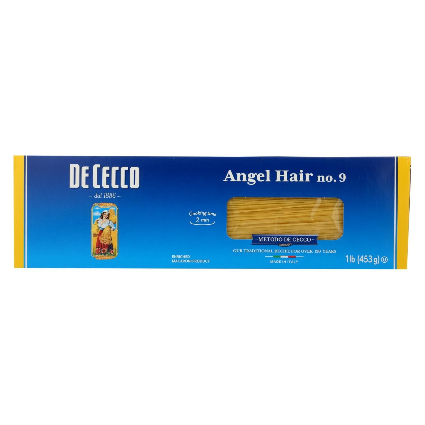 De Cecco Pasta - Angel Hair Capelini Pasta - Case Of 20 - 16 Oz. image 1