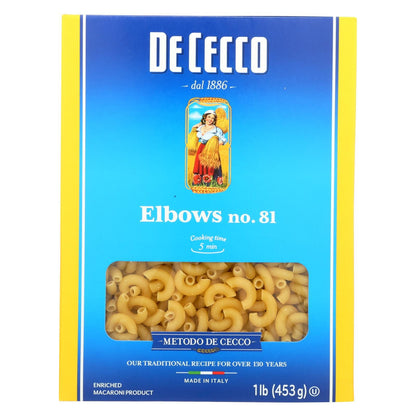 De Cecco Pasta - Elbows Pasta - Case Of 20 - 16 Oz. image 1