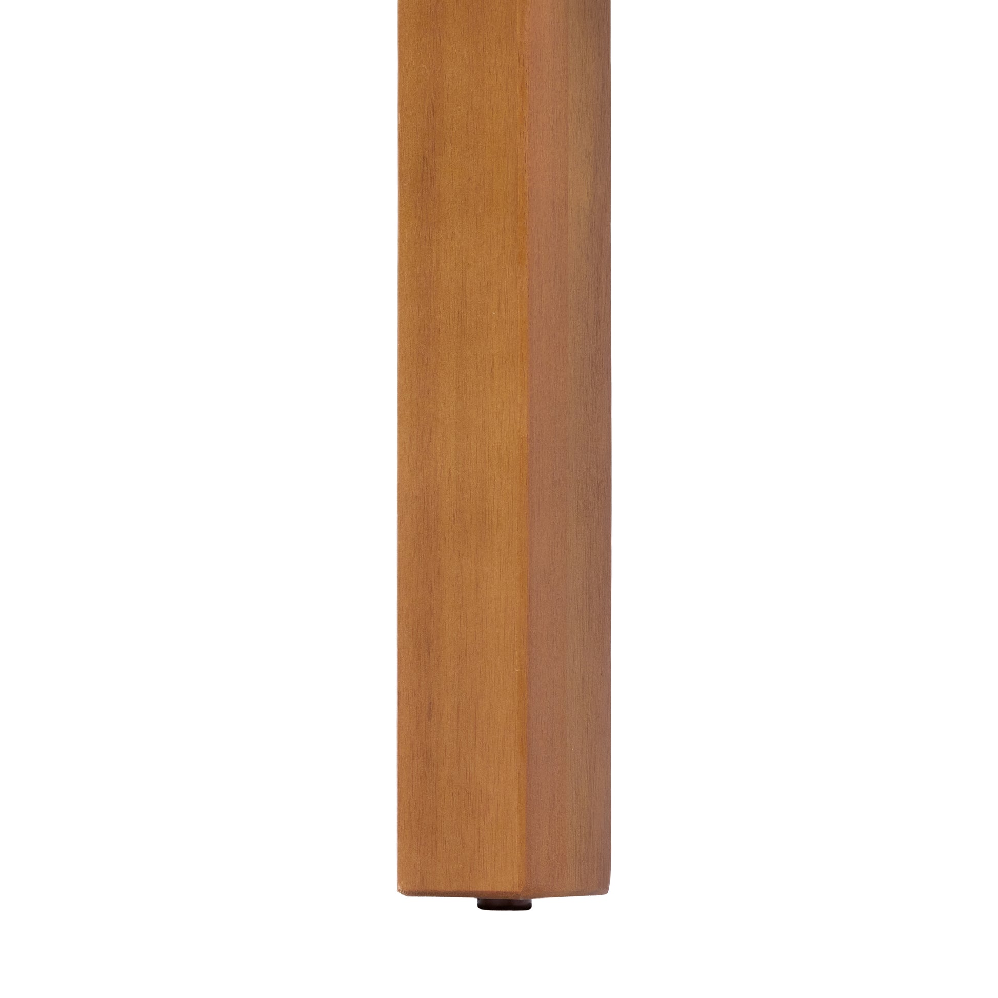 41.14Inch Height Teak Finish Acacia Solid Wood Outdoor Dining Table, Slatted Water-Draining Tabletop, for Patios & Gardens image 8