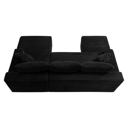 94.5" U-Shaped Cloud Sectional Sofa with Deep Seat,No Assembly Required,Modular Couches Sleeper for Living Room,Bedroom,Apartment image 10