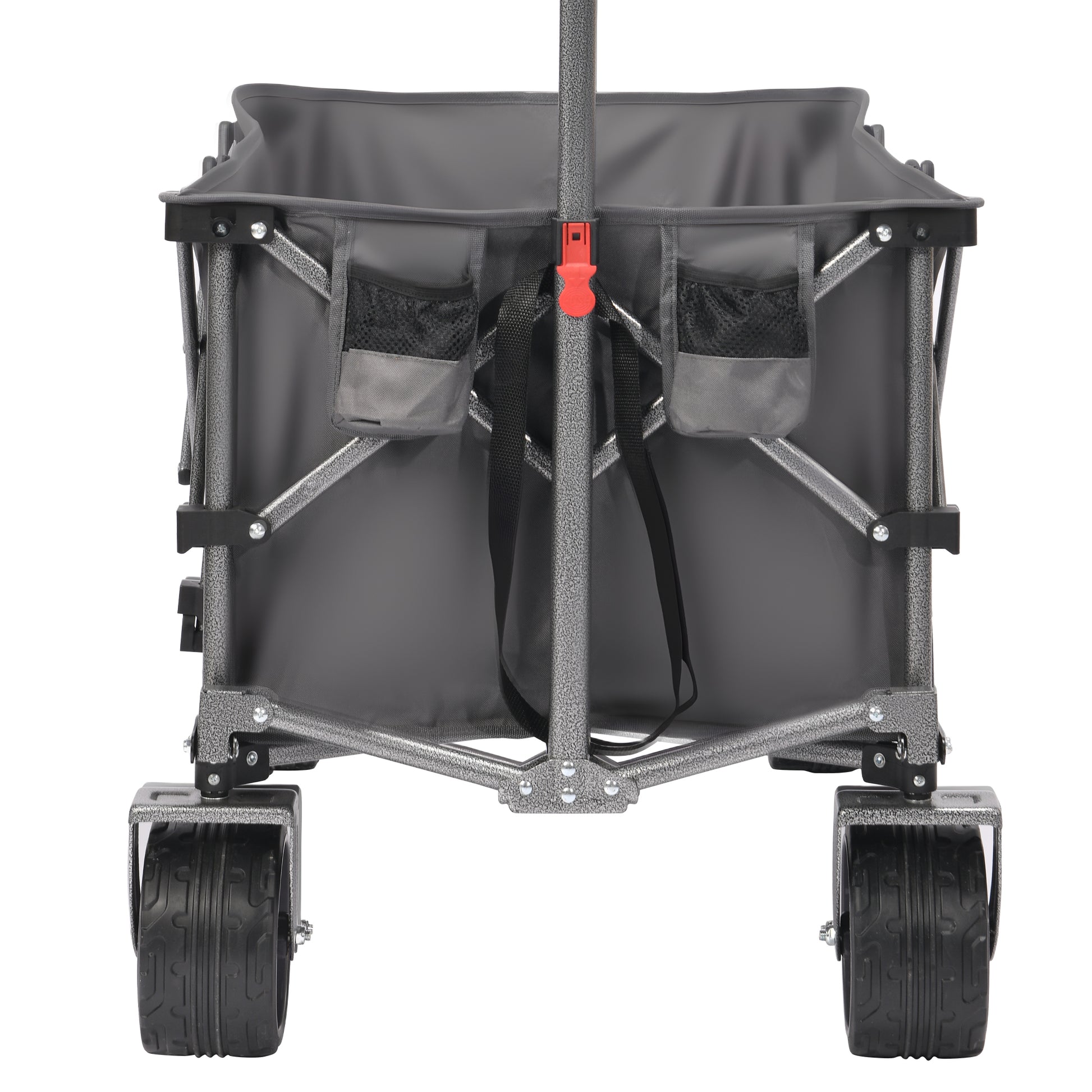PORTABLE 400L Collapsible Wagon, Folding Wagon Cart, Beach Wagon with Big Wheels, 450LB Heavy Duty Foldable Wagon, Large Capacity Wagon for Camping, Sports, Garden, Baseball image 4