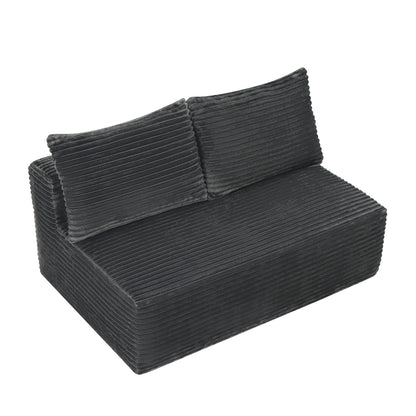 New-69"Cloud Sectional Couch, L-Shape Chaise with R-Shape Chaise with Deep Seat and Comfortable 2 Seater Couch for Modern Living Room,(Plush Fabric),Grey image 3