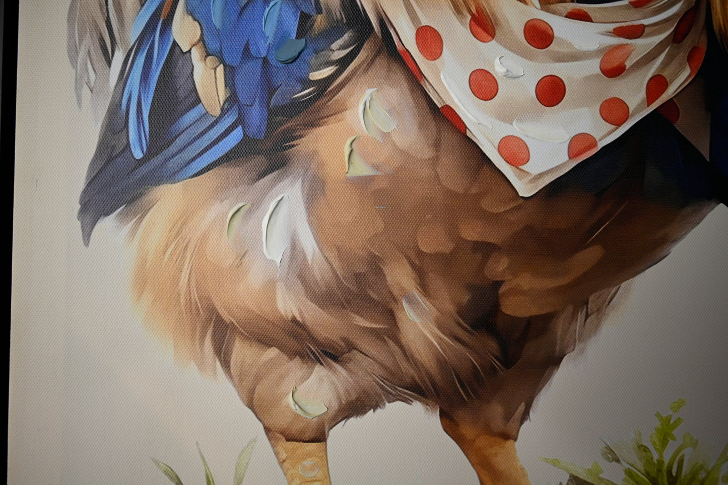 Farmhouse Rooster Wall Art, Rustic Chicken Pictures Wall Decor, Country Farm Coop Canvas Prints Painting, Framed Artwork for Kitchen Living Room Dining Room Bathroom Bedroom 24"x24" image 7