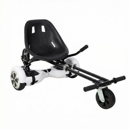 Hoverboard Seat Attachment Go-Kart,Fits 6.5" 8"10" Hoverboards, Heavy Duty Dual Pole & Dual Shock Absorber,Sturdy Adjustable Off-Road Frame,Hover Cart for Family Fun,not include Hoverboard,Black image 3
