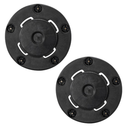 2 Packs Round Trash Can Dolly Fit 20, 32, 44, 55 Gal Garbage Container 500lbs image 3