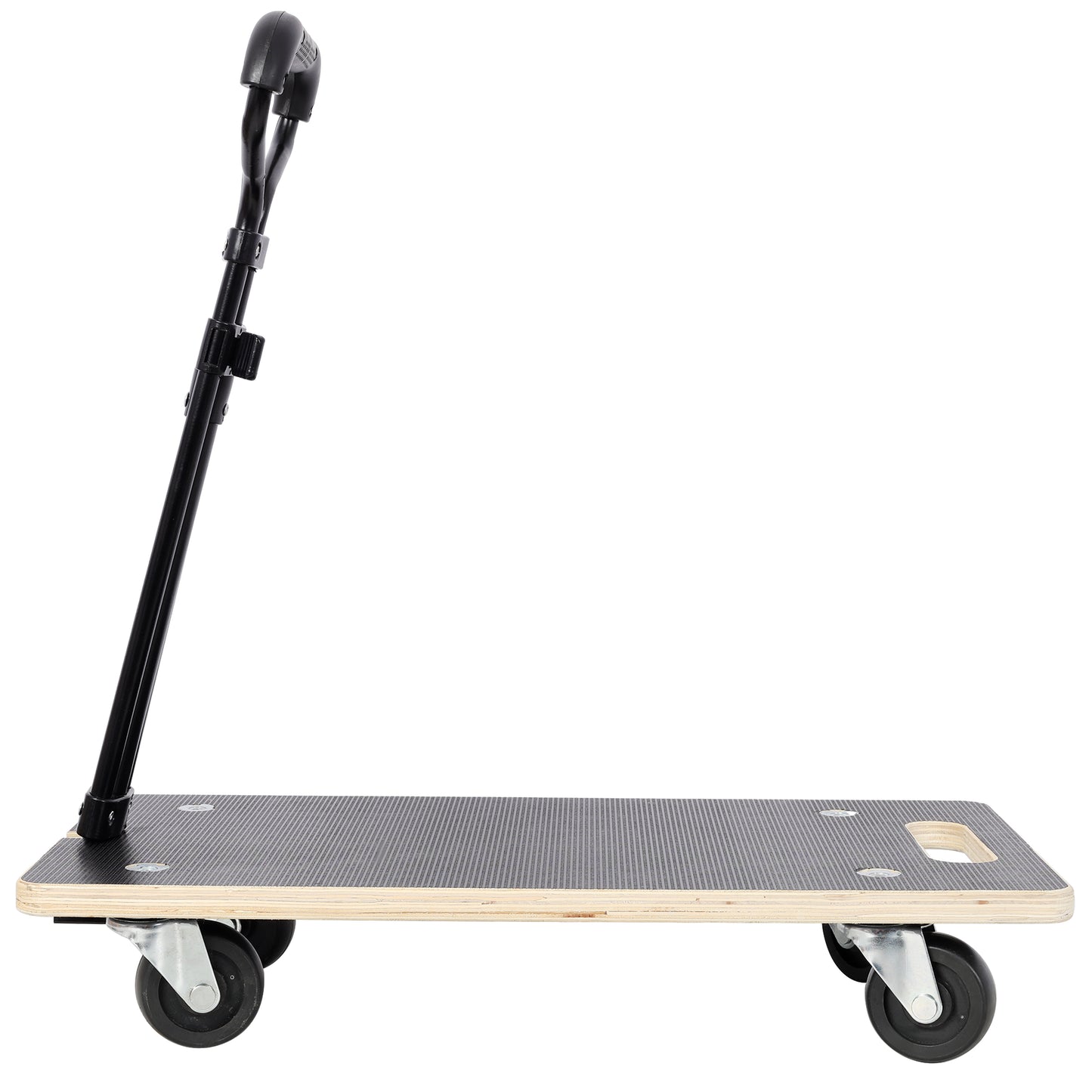 Heavy Duty Wooden Rectangle Moving Dolly with Ergonomic Handle, 440 LBS Load Capacity 3 Inch PP Casters, Multi Purpose Furniture Plant Transport Cart for Heavy Goods Moving image 10