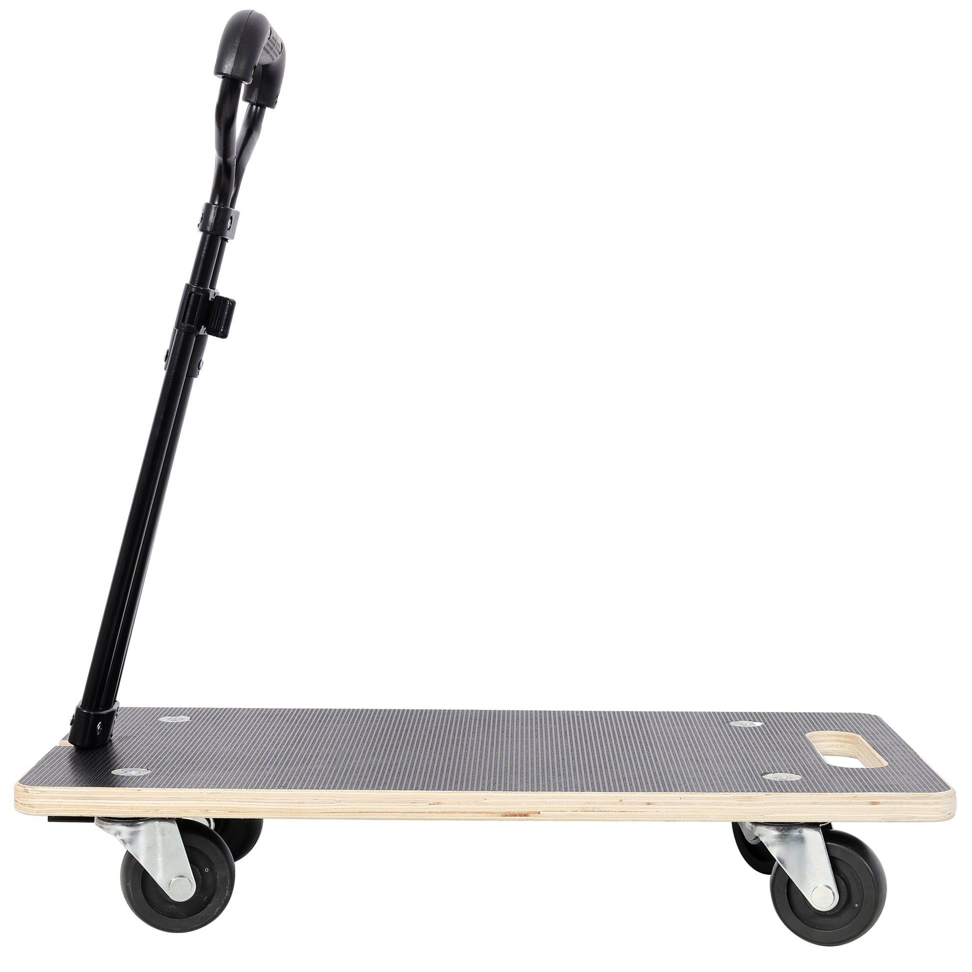 Heavy Duty Wooden Rectangle Moving Dolly with Ergonomic Handle, 440 LBS Load Capacity 3 Inch PP Casters, Multi Purpose Furniture Plant Transport Cart for Heavy Goods Moving image 10