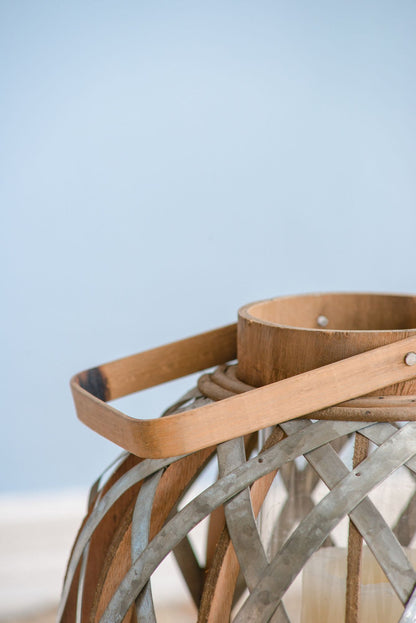 Decorative Lantern with Handle, Wooden Lantern for Indoor Outdoor, Home Garden Wedding image 15