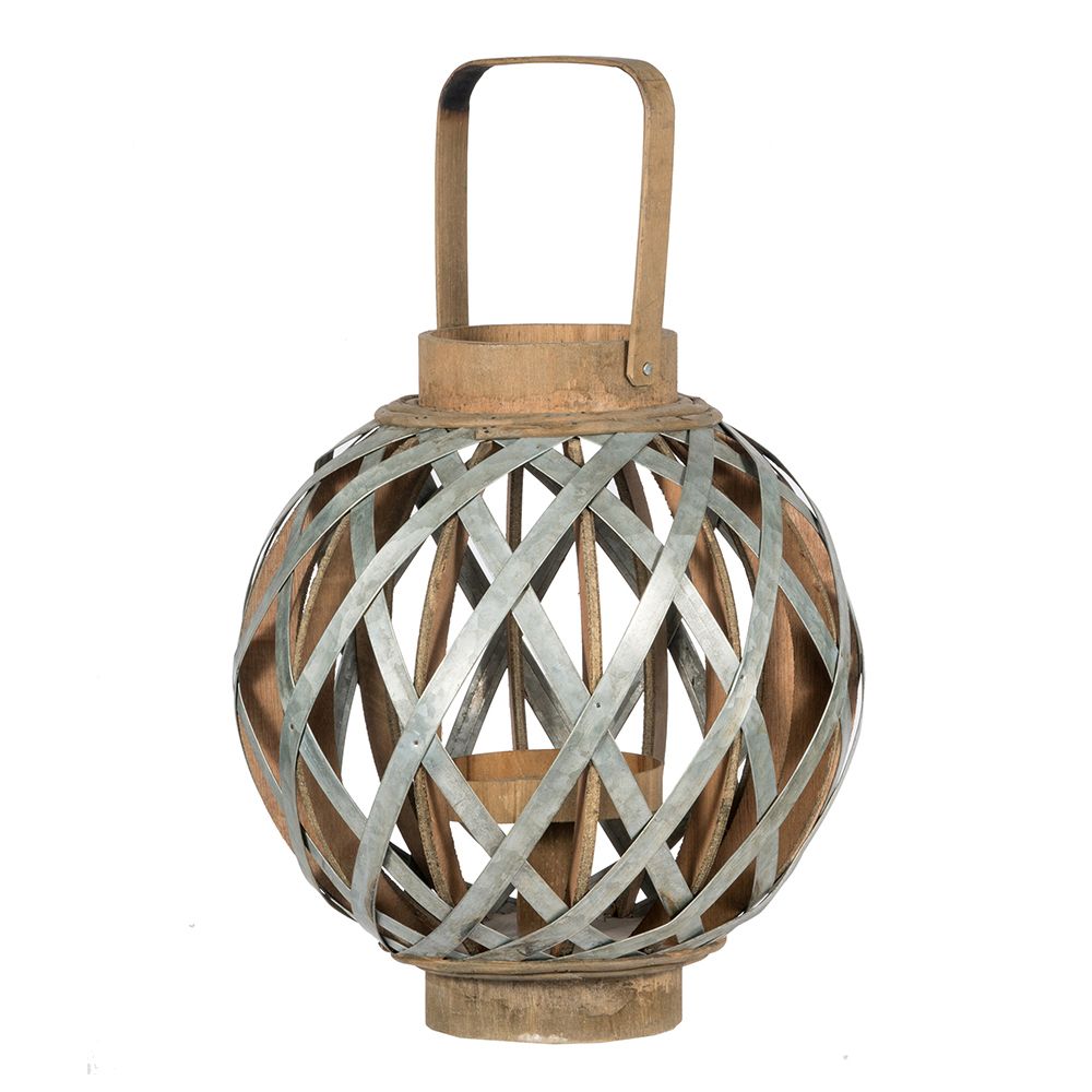Decorative Lantern with Handle, Wooden Lantern for Indoor Outdoor, Home Garden Wedding image 8