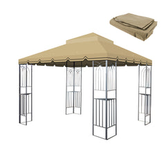 10x10 Ft Outdoor Patio Gazebo Replacement Canopy - Perfect Red Cover