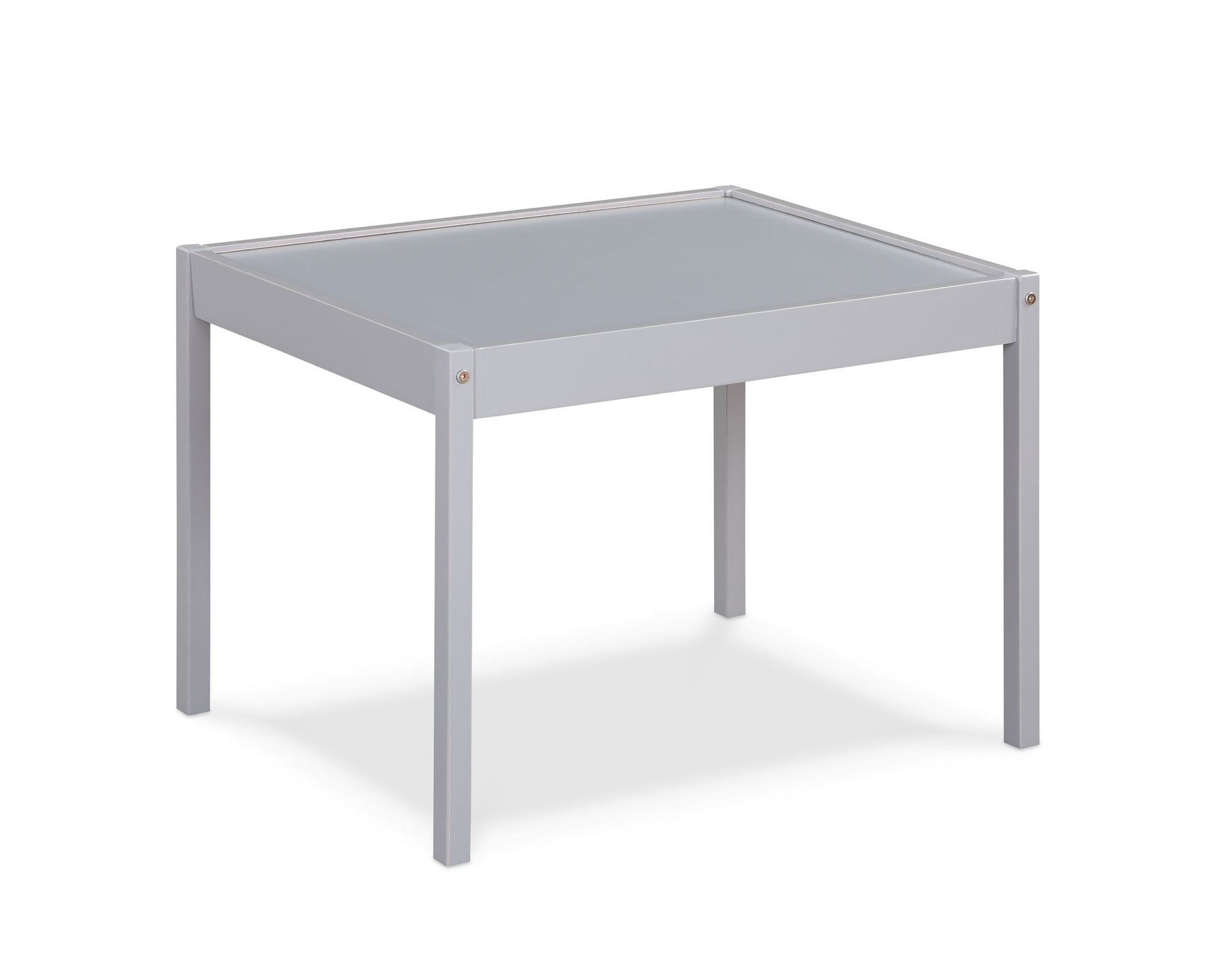 Della 3-Piece Solid Wood Kids Table & Two Chair Set, Gray image 6