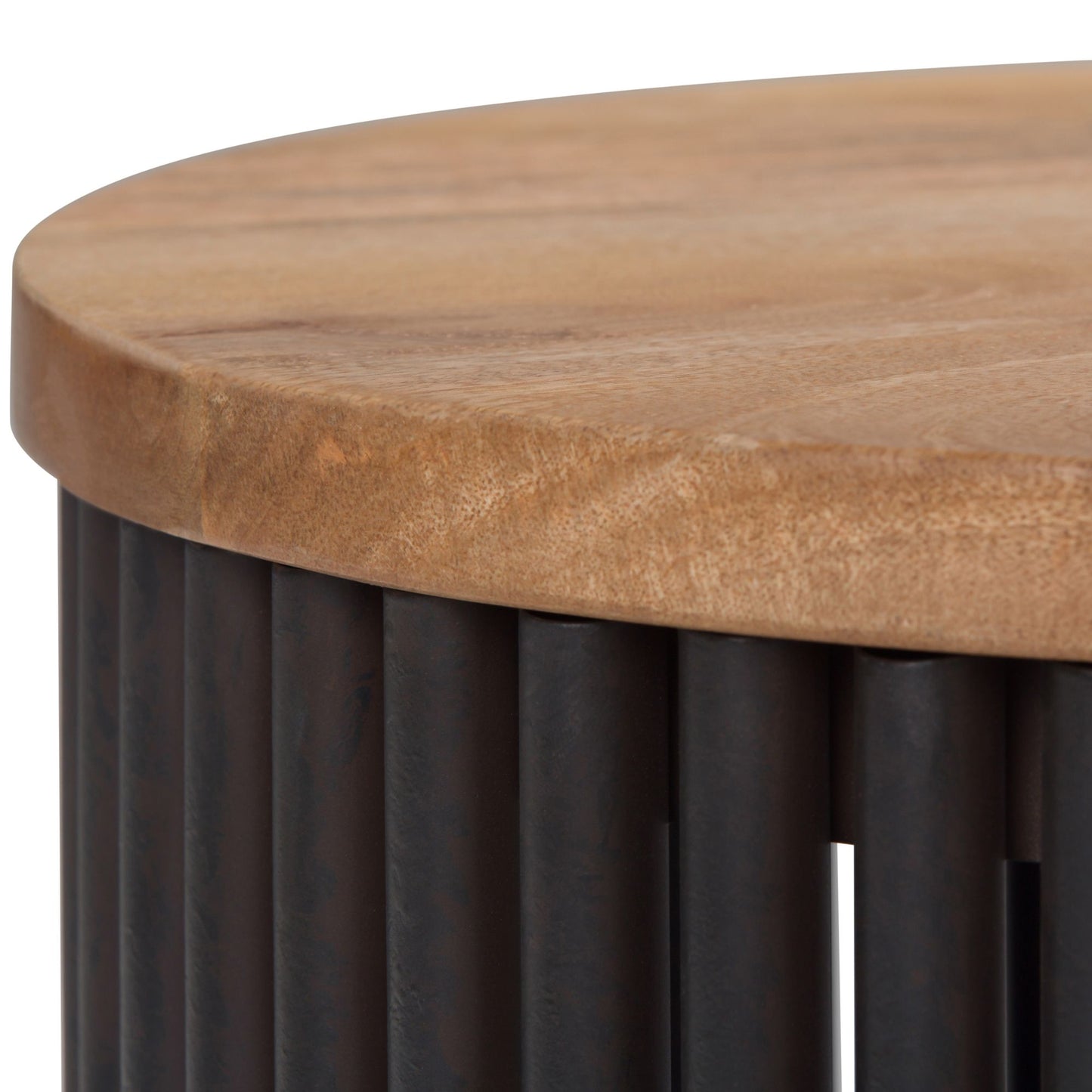 Demy Accent Table in Natural/Black image 3
