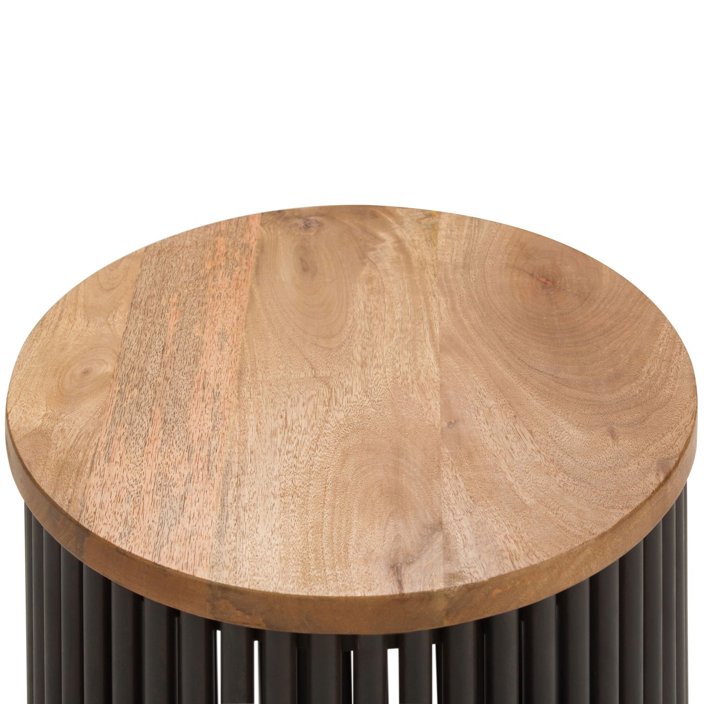 Demy Accent Table in Natural/Black image 7