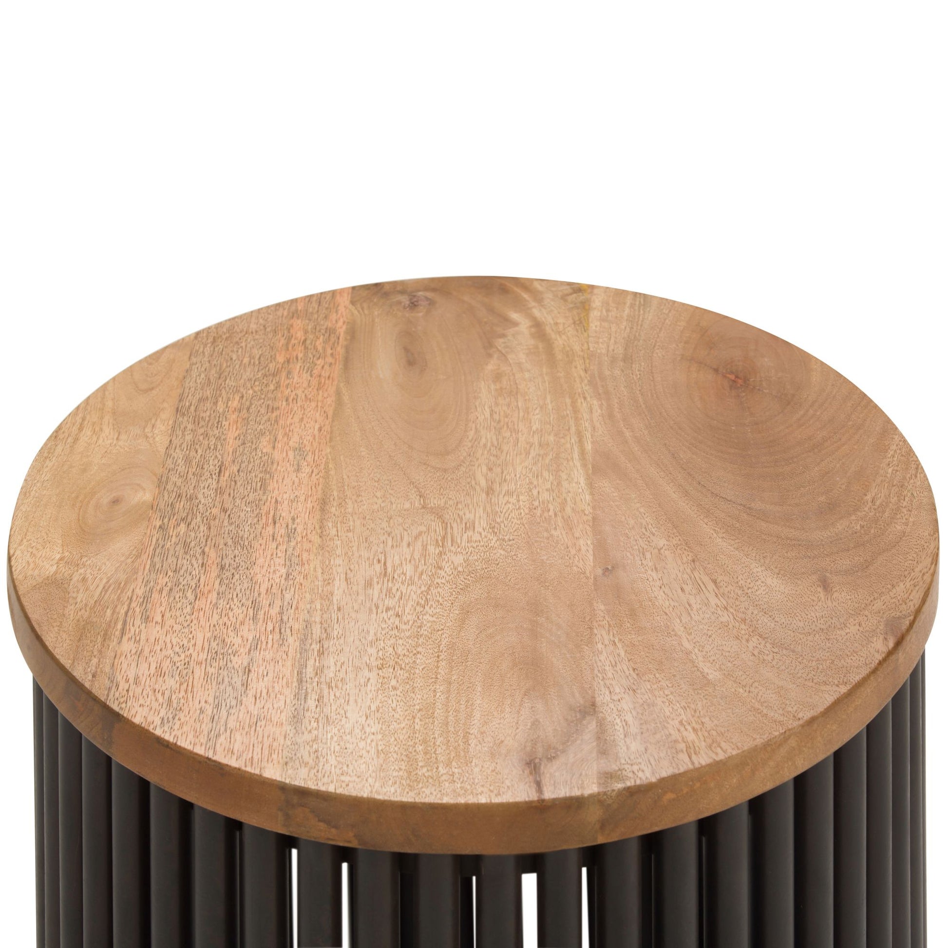 Demy Accent Table in Natural/Black image 7